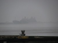 Navy Ships in the Fog